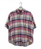 RALPH LAURENラルフローレン）の古着「チェックプルオーバーシャツ/PURCELL」｜ブルー