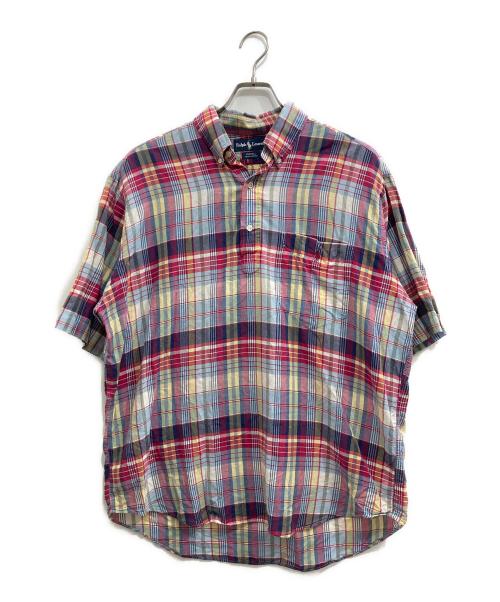 RALPH LAUREN（ラルフローレン）RALPH LAUREN (ラルフローレン) チェックプルオーバーシャツ/PURCELL ブルー サイズ:Lの古着・服飾アイテム