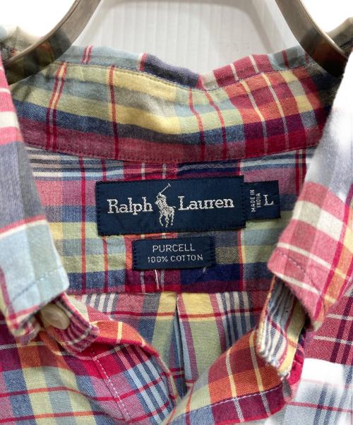 RALPH LAUREN（ラルフローレン）RALPH LAUREN (ラルフローレン) チェックプルオーバーシャツ/PURCELL ブルー サイズ:Lの古着・服飾アイテム