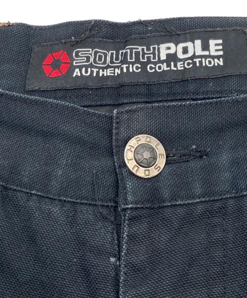 SOUTHPOLE（サウスポール）SOUTHPOLE (サウスポール) ダブルニーワークパンツ ブラック サイズ:76cm（W30）の古着・服飾アイテム