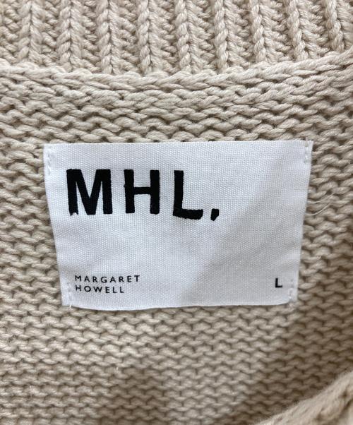 MHL（エムエイチエル）MHL (エムエイチエル) リネンコットンニットベスト ベージュ サイズ:Lの古着・服飾アイテム
