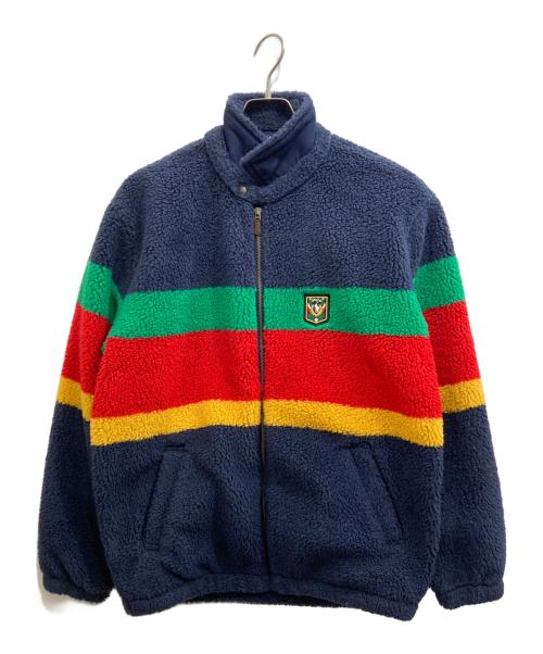 POLO RALPH LAUREN（ポロ・ラルフローレン）POLO RALPH LAUREN (ポロ・ラルフローレン) ローレル クレスト パイル フリース ジャケット ネイビー サイズ:Sの古着・服飾アイテム