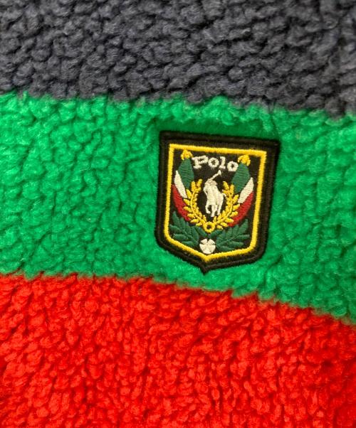 POLO RALPH LAUREN（ポロ・ラルフローレン）POLO RALPH LAUREN (ポロ・ラルフローレン) ローレル クレスト パイル フリース ジャケット ネイビー サイズ:Sの古着・服飾アイテム