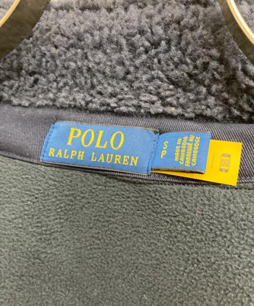 POLO RALPH LAUREN（ポロ・ラルフローレン）POLO RALPH LAUREN (ポロ・ラルフローレン) ローレル クレスト パイル フリース ジャケット ネイビー サイズ:Sの古着・服飾アイテム
