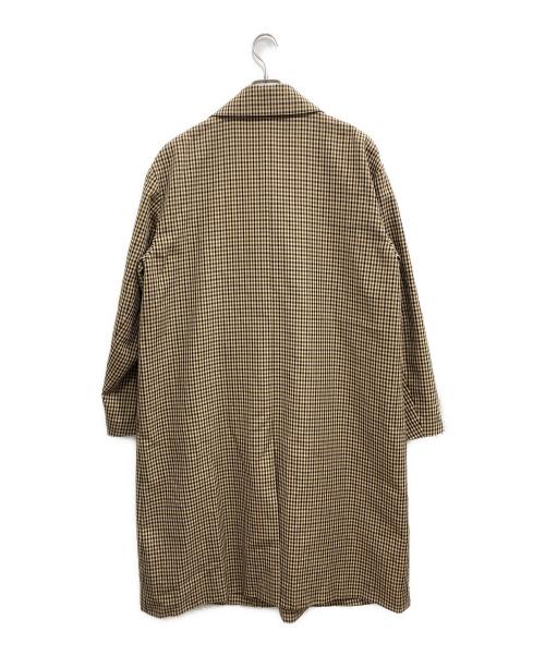 FACTOTUM（ファクトタム）FACTOTUM (ファクトタム) オーバーチェックステンカラーコート ベージュ サイズ:46の古着・服飾アイテム