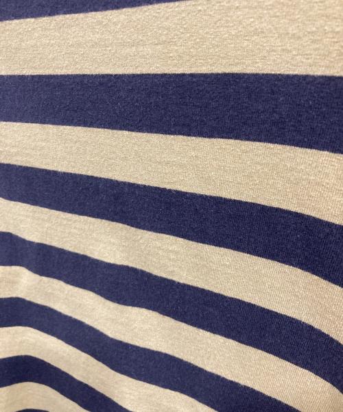 MHL（マーガレットハウエル）MHL (マーガレットハウエル) ボーダーTシャツ オリーブ×ブラック サイズ:Lの古着・服飾アイテム