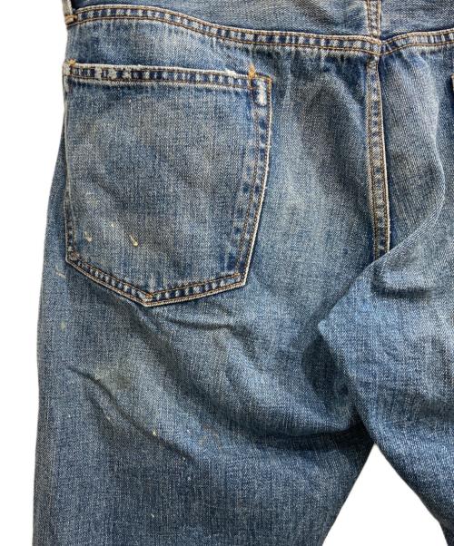 POLO RALPH LAUREN（ポロ・ラルフローレン）POLO RALPH LAUREN (ポロ・ラルフローレン) ペイント・ペンキ加工ボタンフライデニムパンツ インディゴ サイズ:W34×L32の古着・服飾アイテム