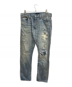 中古・古着通販】guapi (グアピ) ラインストーンチェックシャツ レッド