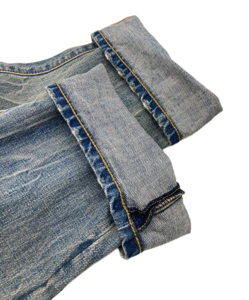 POLO RALPH LAUREN（ポロ・ラルフローレン）POLO RALPH LAUREN (ポロ・ラルフローレン) ダメージ加工ボタンフライデニムパンツ インディゴ サイズ:W34×L32の古着・服飾アイテム