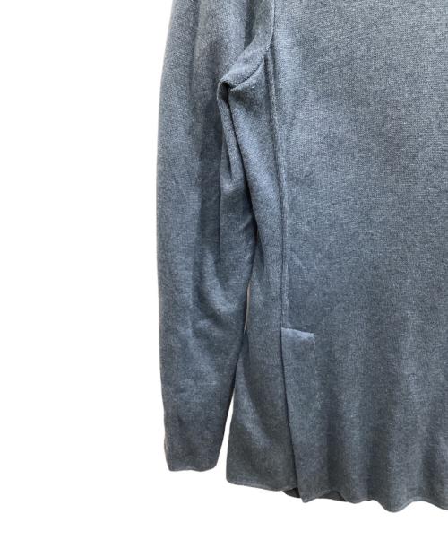 LARDINI（ラルディーニ）LARDINI (ラルディーニ) コットンミラノリブソリッドニットジャケット ブルー サイズ:Mの古着・服飾アイテム