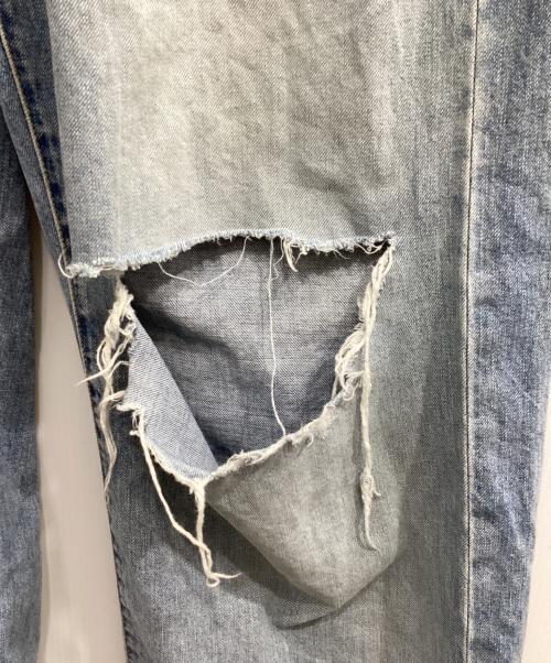 jieda（ジエダ）jieda (ジエダ) DAMAGE ONE TUCK WIDE STRAIGHT DENIM インディゴ サイズ:1の古着・服飾アイテム