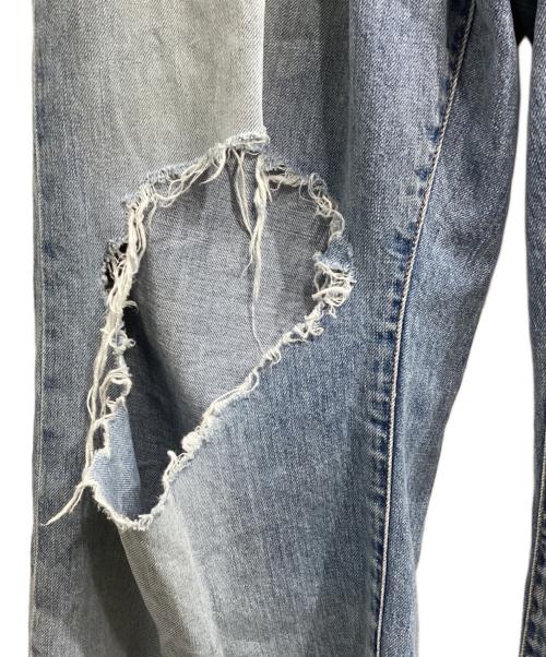 jieda（ジエダ）jieda (ジエダ) DAMAGE ONE TUCK WIDE STRAIGHT DENIM インディゴ サイズ:1の古着・服飾アイテム
