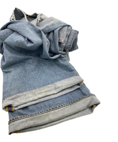 jieda（ジエダ）jieda (ジエダ) DAMAGE ONE TUCK WIDE STRAIGHT DENIM インディゴ サイズ:1の古着・服飾アイテム
