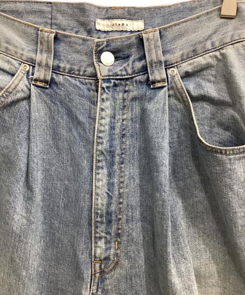 jieda（ジエダ）jieda (ジエダ) DAMAGE ONE TUCK WIDE STRAIGHT DENIM インディゴ サイズ:1の古着・服飾アイテム