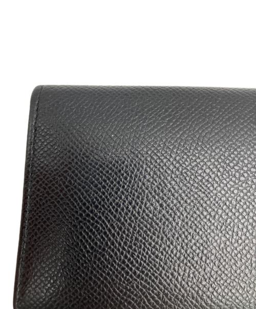 BVLGARI（ブルガリ）BVLGARI (ブルガリ) レザーカードケース ネイビーの古着・服飾アイテム