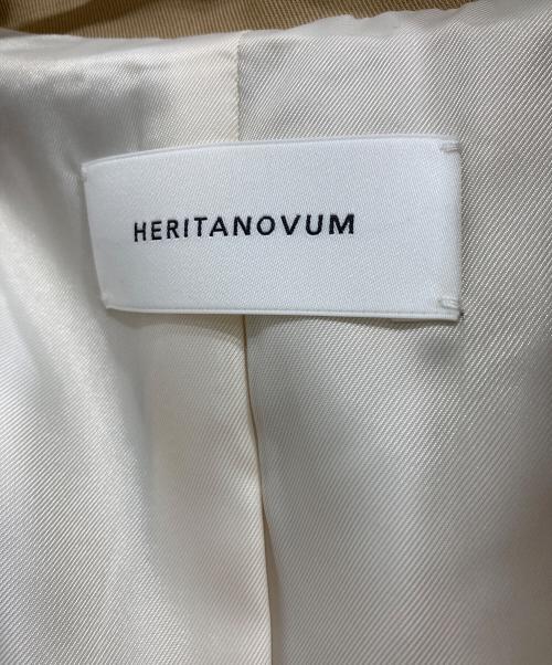 HERITANOVUM（ヘリテノーム）HERITANOVUM (ヘリテノーム) トレンチコート ベージュ サイズ:Fの古着・服飾アイテム