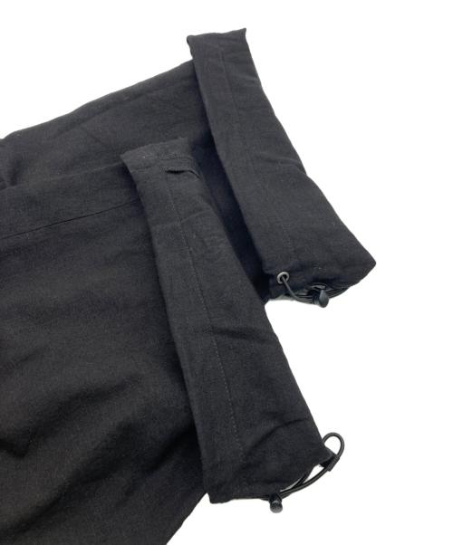 JOURNAL STANDARD（ジャーナルスタンダード）JOURNAL STANDARD (ジャーナルスタンダード) リネン ポリ ストライプ オーバー パンツ ブラック サイズ:Mの古着・服飾アイテム