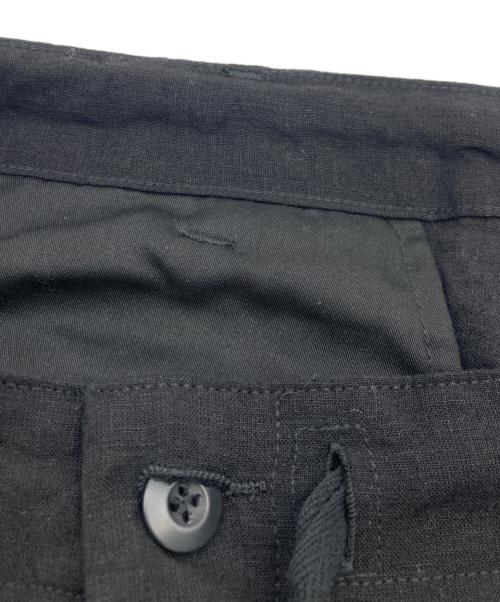 JOURNAL STANDARD（ジャーナルスタンダード）JOURNAL STANDARD (ジャーナルスタンダード) リネン ポリ ストライプ オーバー パンツ ブラック サイズ:Mの古着・服飾アイテム