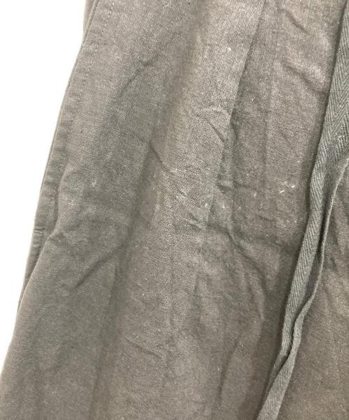 JOURNAL STANDARD（ジャーナルスタンダード）JOURNAL STANDARD (ジャーナルスタンダード) リネン ポリ ストライプ オーバー パンツ ブラック サイズ:Mの古着・服飾アイテム