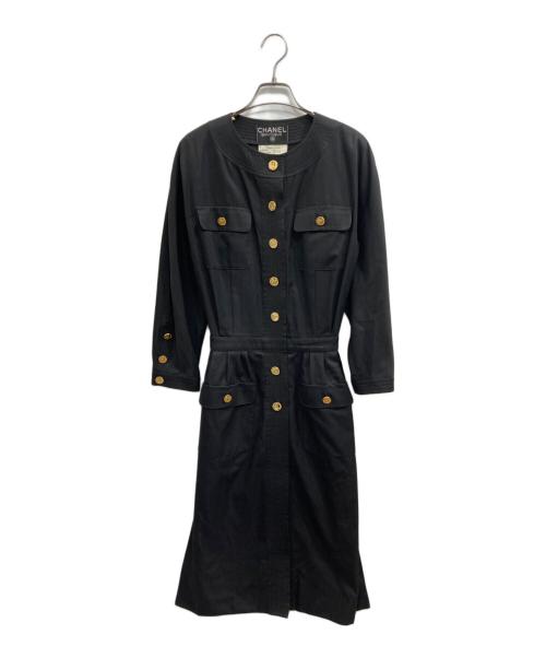 CHANEL BOUTIQUE（シャネル ブティック）CHANEL BOUTIQUE (シャネル ブティック) 金ボタンワンピース ブラック サイズ:34の古着・服飾アイテム