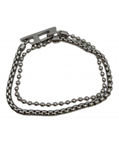 DIESEL2連ブレスレット 中古・古着通販】DIESEL (ディーゼル) 2連チェーンブレスレット