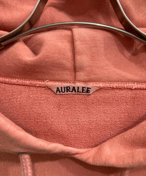 AURALEE（オーラリー）AURALEE (オーラリー) SUPER MILLED SWEAT P/O PARKA ピンク サイズ:XLの古着・服飾アイテム