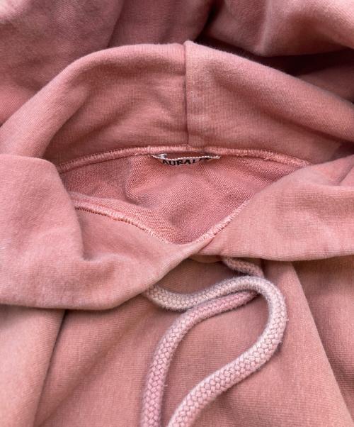 AURALEE（オーラリー）AURALEE (オーラリー) SUPER MILLED SWEAT P/O PARKA ピンク サイズ:XLの古着・服飾アイテム