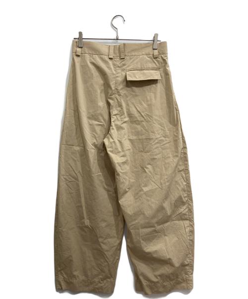STUDIO NICHOLSON（スタジオ ニコルソン）STUDIO NICHOLSON (スタジオ ニコルソン) YALE POWER COTTON HAZELNUT/ダブルプリーツボリュームパンツ ベージュ サイズ:Sの古着・服飾アイテム