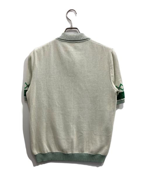 UMIT BENAN（ウミットベナン）UMIT BENAN (ウミットベナン) ニットポロシャツ グリーン サイズ:Sの古着・服飾アイテム