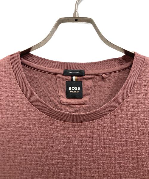 BOSS（ボス）BOSS (ボス) MERCERISED Tシャツ ピンク サイズ:XLの古着・服飾アイテム