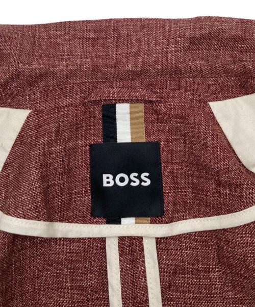 BOSS（ボス）BOSS (ボス) アンコンジャケット レッド サイズ:US46R/IT56の古着・服飾アイテム