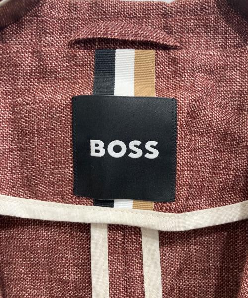 BOSS（ボス）BOSS (ボス) アンコンジャケット レッド サイズ:US46R/IT56の古着・服飾アイテム