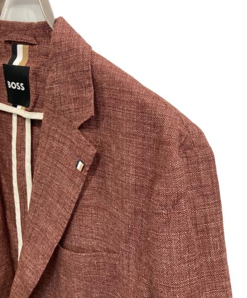 BOSS（ボス）BOSS (ボス) アンコンジャケット レッド サイズ:US46R/IT56の古着・服飾アイテム