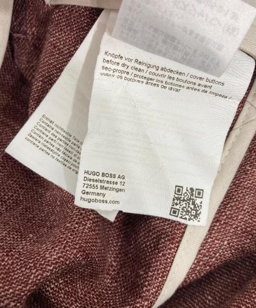 BOSS（ボス）BOSS (ボス) アンコンジャケット レッド サイズ:US46R/IT56の古着・服飾アイテム