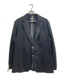 BOSS（ボス）の古着「スリムフィットジャケット パフォーマンスストレッチ シアサッカー」｜ブラック