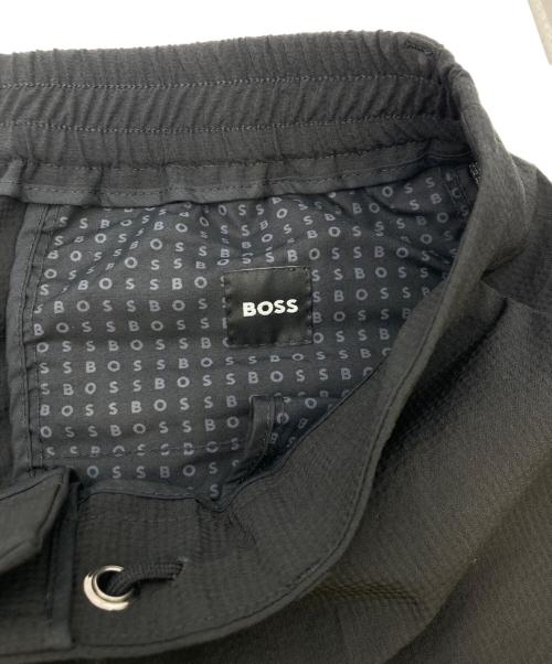BOSS（ボス）BOSS (ボス) シアサッカーイージーパンツ ブラック サイズ:38の古着・服飾アイテム