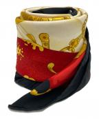 HERMESエルメス）の古着「シルクスカーフ」｜ブラック×レッド