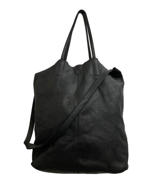 morphee（モルフェ）morphee (モルフェ) ゴートレザー ラージ トート ブラック/ 3WAY LARGE TOTE ブラックの古着・服飾アイテム