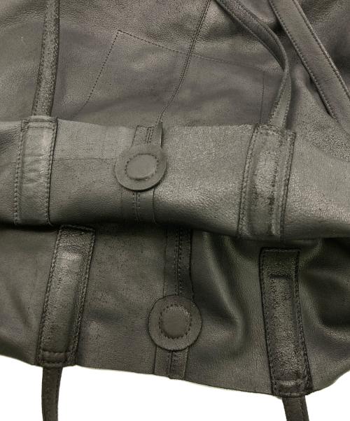 morphee（モルフェ）morphee (モルフェ) ゴートレザー ラージ トート ブラック/ 3WAY LARGE TOTE ブラックの古着・服飾アイテム
