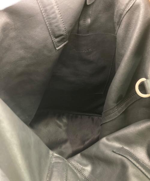 morphee（モルフェ）morphee (モルフェ) ゴートレザー ラージ トート ブラック/ 3WAY LARGE TOTE ブラックの古着・服飾アイテム