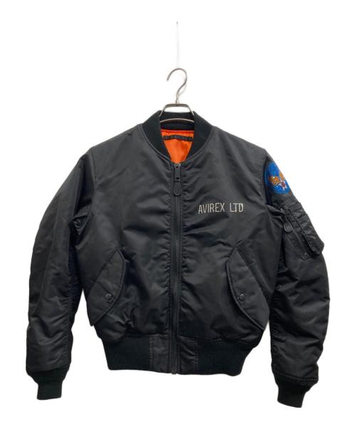 AVIREX（アヴィレックス）AVIREX (アヴィレックス) ラインストーンMA-1 ブラック サイズ:Ｍの古着・服飾アイテム