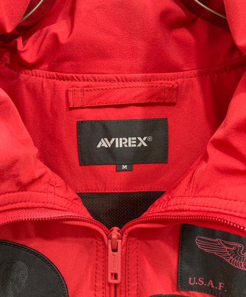 AVIREX（アヴィレックス）AVIREX (アヴィレックス) BLACKBIRD STAND ZIP JKT レッド サイズ:Mの古着・服飾アイテム