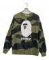 A BATHING APE（アベイシングエイプ）の古着「GIANT 1ST CAMO CREWNECK SWEATSHIRT/ジャイアント　ファーストカモ　クルーネック　スウェットシャツ」｜カーキ