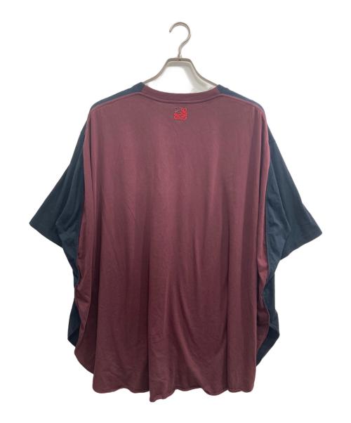 LOEWE（ロエベ）LOEWE (ロエベ) Circle T-Shirt/クリンクル　Tシャツ ブラック×ワインレッド サイズ:Lの古着・服飾アイテム