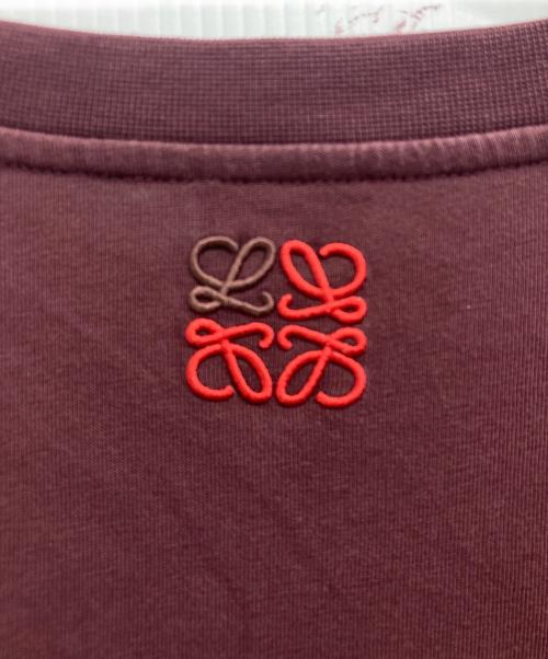 LOEWE（ロエベ）LOEWE (ロエベ) Circle T-Shirt/クリンクル　Tシャツ ブラック×ワインレッド サイズ:Lの古着・服飾アイテム