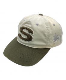 stussy（ステューシー）の古着「CHENILLE S LOW PRO CAP」｜グリーン×ホワイト