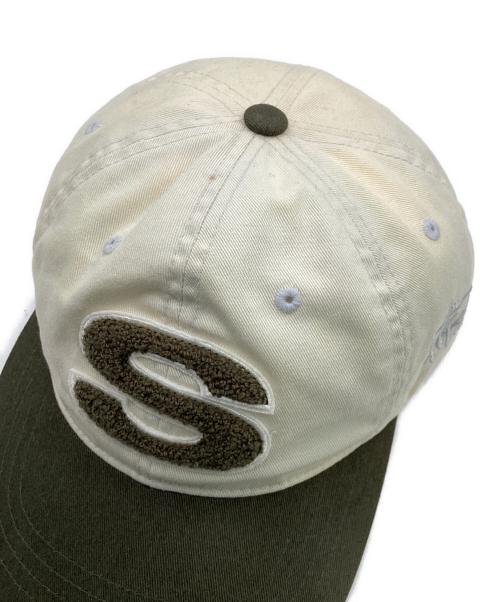 stussy（ステューシー）stussy (ステューシー) CHENILLE S LOW PRO CAP グリーン×ホワイトの古着・服飾アイテム
