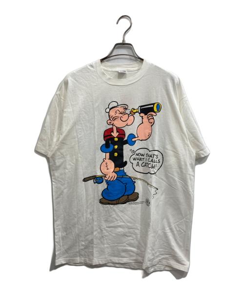 JERZEES（ジャージーズ）JERZEES (ジャージーズ) 90‘ｓプリントTシャツ ホワイト サイズ:XLの古着・服飾アイテム