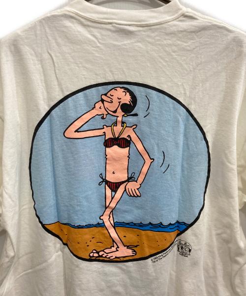 JERZEES（ジャージーズ）JERZEES (ジャージーズ) 90‘ｓプリントTシャツ ホワイト サイズ:XLの古着・服飾アイテム