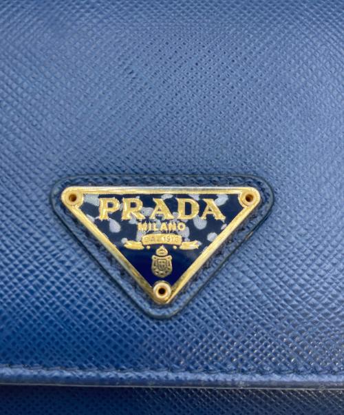 PRADA（プラダ）PRADA (プラダ) 長財布 ブルーの古着・服飾アイテム
